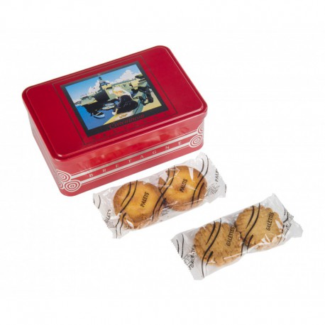 Mix of Breton palets and galettes in a 320 gr tin box