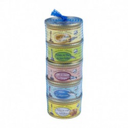 Lot de 5 rillettes de poissons 130 g