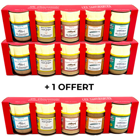 2 coffrets de 5 rillettes achetés, le 3ème lot offert