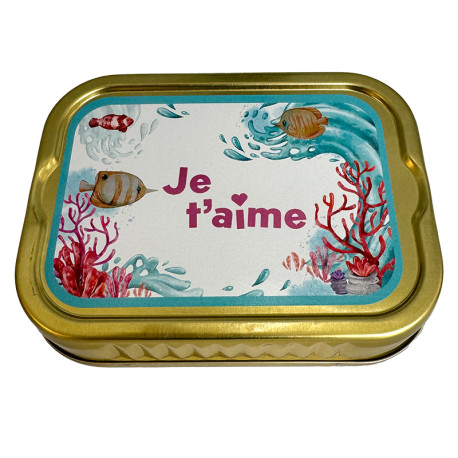 Sardines message "Je t'aime" 115g