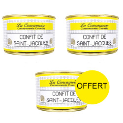 2 CONFIT DE NOIX DE ST JACQUES 1/2 (420G) ACHETES, LE 3 E...