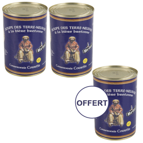 2 soupes 400g Terre-neuvas achetées la 3 ème offerte