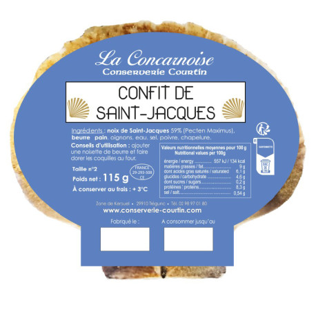 Lot de coquilles St-Jacques fraîches 115g