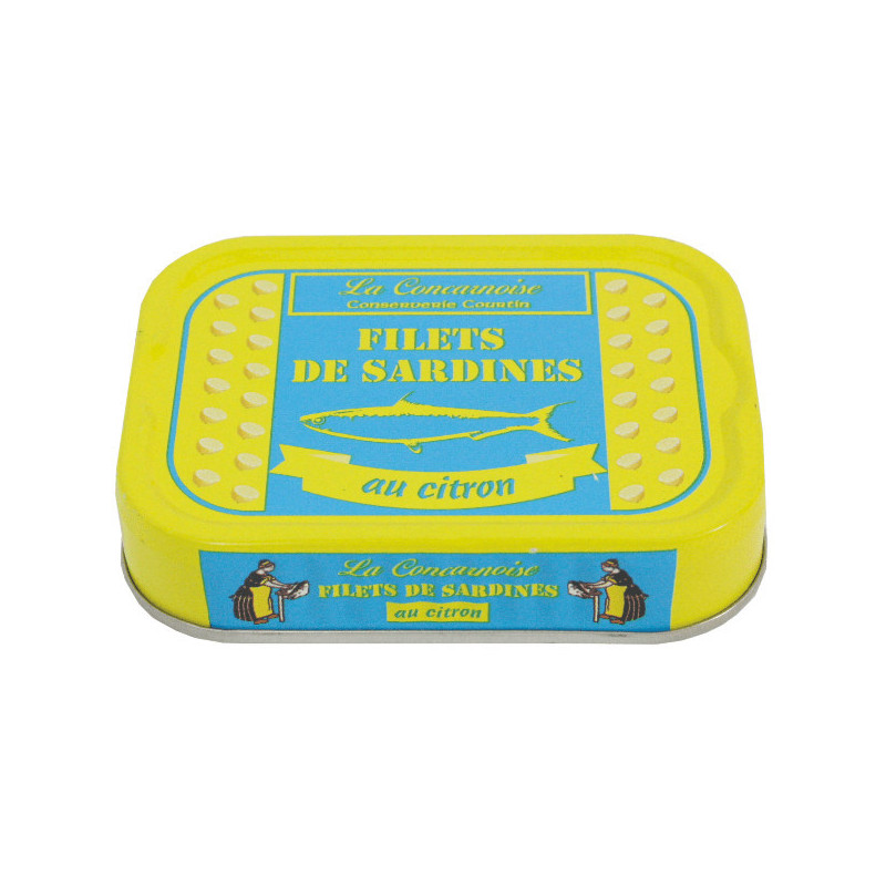 Filets de sardines au citron 115g