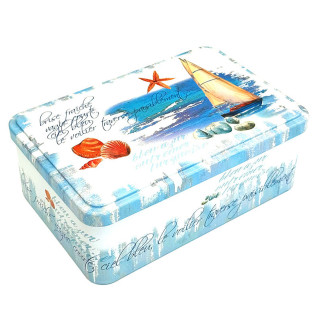 Boîte coquillage 4 tartinables et couteau Sardines