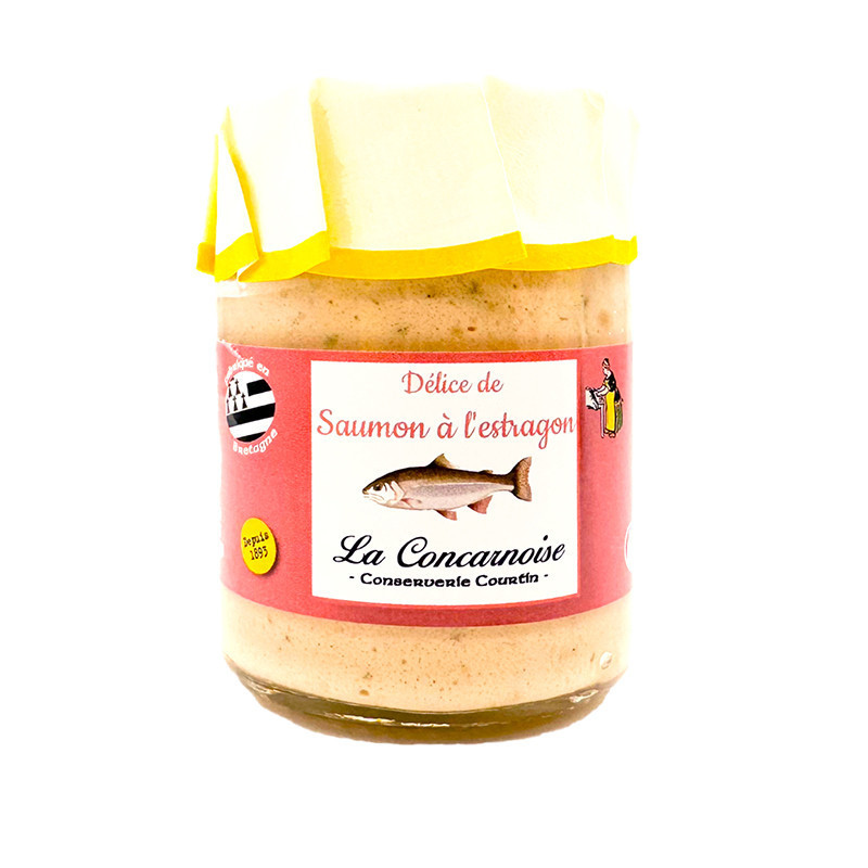 Verrine de délice de saumon à l'estragon 80g