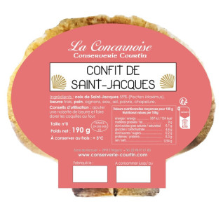 Lot de coquilles Saint-Jacques fraîches 190 g