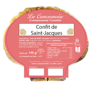 Lot de coquilles Saint-Jacques 190 g (rouge)