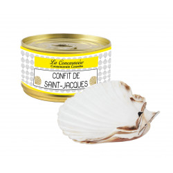 Confit de Saint-Jacques 210 g + 2 coquilles vides