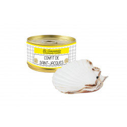 Confit de noix de Saint-Jacques 130 g + 2 coquilles vides